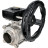 Кран шаровой BV3232P(3pc)-FP-W-ISO-H Ду50 Ру40 полнопроходной двухходовой, нержавеющая сталь SS316, под приварку, уплотнение - PTFE, с ISO фланцем и редуктором HAM RQN1-180Z-T40 в Омске