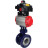 Затвор дисковый поворотный с тройным эксцентриситетом WBV3EX-3431M-1W-F-ISO Ду80 Ру25 фланцевый, корпус - углеродистая сталь WCB, диск - нержав. сталь 304, METAL, с пневмоприводом PA-SA-140, пн/распределителем 4M310-08 AC220V и БКВ APL-410N EX в Омске