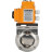 Затвор дисковый поворотный WBV3131E-2W-W-H Ду32 Ру10 под приварку, корпус - пищевая нержавеющая сталь 304, уплотнение - EPDM, с электроприводом QT-N-003EM-O1-24VDC-У1 24В HARK в Омске