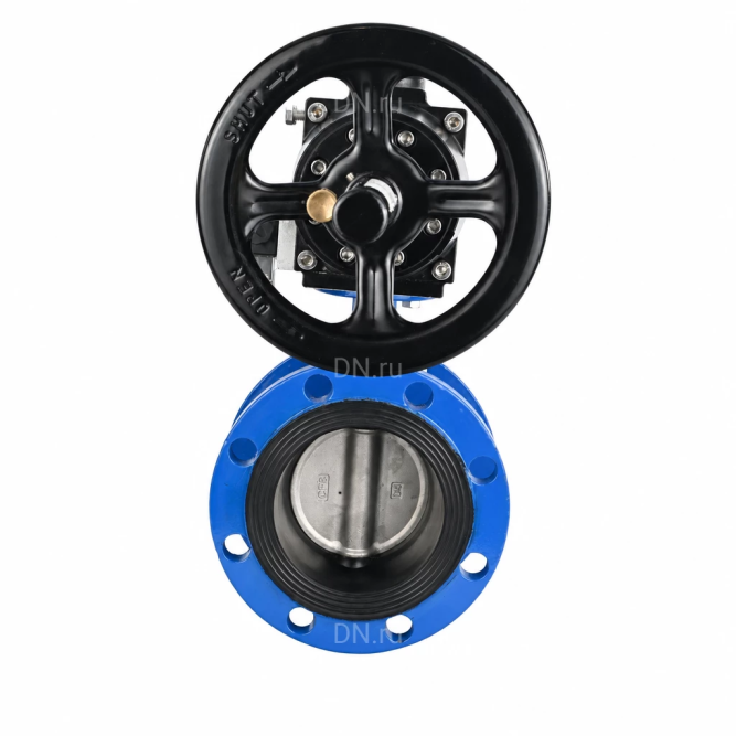 Затвор дисковый поворотный WBV1331E-2W-F-H Ду50 Ру16 фланцевый, корпус - чугун GGG40, диск - нержавеющая сталь 304, уплотнение - EPDM, с пневмоприводом PA-DA-105-1 и пневмораспределителем 4M310-08 DC24V в Омске