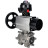 Кран шаровой BV3232P(3pc)-FP-SW-ISO-H Ду100 Ру63 полнопроходной, корпус - нержавеющая сталь SS316, под приварку, с пневмоприводом PA-DA-105-1, пневмораспределителем 4M310-08 AC220V, БКВ APL-510N EX в Омске