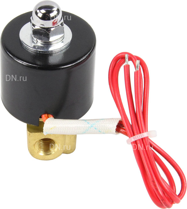 Клапан электромагнитный VS100-NT-NC-24VAC 1/8″ Ду6 Ру10 прямого действия двухходовой, корпус - латунь, присоединение - внутренняя резьба, уплотнение - NBR, нормально-закрытый, катушка - 24 В AC в Омске