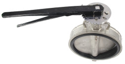 Затвор дисковый поворотный WBV3232E-2W-Fb-H Ду200 Ру16 межфланцевый, корпус - нержавеющая сталь 316L, диск - нержавеющая сталь 316L, уплотнение - EPDM, с рукояткой, квадрат 17х17, F10