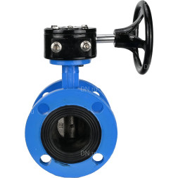 Затвор дисковый поворотный WBV1313E-2W-F-H Ду125 Ру16 фланцевый, корпус - чугун GGG40, диск - чугун GGG40, уплотнение - EPDM, с редуктором RDN RQN4-500Z-T30