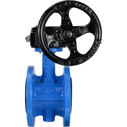 Затвор дисковый поворотный WBV1313E-2W-F-H Ду125 Ру16 фланцевый, корпус - чугун GGG40, диск - чугун GGG40, уплотнение - EPDM, с редуктором RDN RQN4-500Z-T30