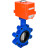 Затвор дисковый поворотный WBV1631E-2W-Fb-H Ду50 Ру16 LUG корпус - чугун QT450, диск - нержавеющая сталь 304, уплотнение - EPDM, межфланцевый, с электроприводом QT-N-003EM-O1-220VAC-У1 MINI 220В в Омске