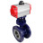 Затвор дисковый поворотный с тройным эксцентриситетом WBV3EX-3431M-1W-F-ISO Ду80 Ру25 фланцевый, корпус - углеродистая сталь WCB, диск - нержавеющая сталь 304, уплотнение - METAL, с пневмоприводом PA-SA-140 с возвратными пружинами в Омске