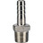 Штуцер елочка BF32-T-1/2-12 1/2″х12мм Ду15 Ру16 шланговый, корпус - нержавеющая сталь AISI 316 (CF8M), присоединение - наружная резьба/штуцер в Омске