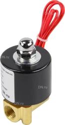 Клапан электромагнитный VS100-NT-NC-24VAC 1/4″ Ду8 Ру10 прямого действия двухходовой, корпус - латунь, присоединение - внутренняя резьба, уплотнение - NBR, нормально-закрытый, катушка - 24 В AC