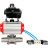 Кран шаровой BV3232P(3pc)-FP-W-ISO-H LONG Ду40 Ру40 полнопроходной, корпус - нержавеющая сталь 316, уплотнение - PTFE, под приварку, с пневмоприводом PA-SA-105, пневмораспределителем 4V320-10 AC220V и БКВ APL-410N EX в Омске