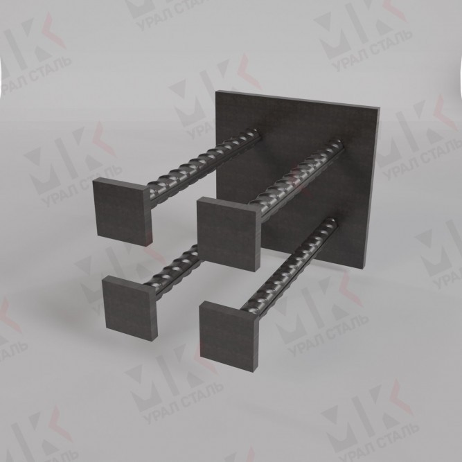 Закладная деталь МН-107-1 серия 1.400-15 для железобетонных конструкций в Омске