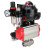 Кран шаровой BV3232P(4pc)-SP-3WL-T-ISO-H 1 1/4″ Ду32 Ру63 стандартнопроходной трехходовой L-тип, нержавеющая сталь SS316, внутренняя резьба, PTFE, с пн.приводом PA-SA-065 пн.распределителем 4M310-08 AC220V БПВ AFC2000 БКВ APL-510N-EX в Омске