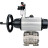 Кран шаровой BV3232P(3pc)-FP-SW-ISO-H Ду100 Ру63 полнопроходной, корпус - нержавеющая сталь SS316, под приварку, с пневмоприводом PA-DA-105-1, пневмораспределителем 4M310-08 DC24V, БПВ AFC2000 в Омске