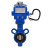 Затвор дисковый поворотный WBV0232E-2W-Fb-ISO-H Ду25/32 Ру16, корпус - алюминиевый сплав, диск - нержавеющая сталь 316L, уплотнение - EPDM, с четвертьоборотным электроприводом QT-N-003EM-O1-220VAC-У1 blue в Омске