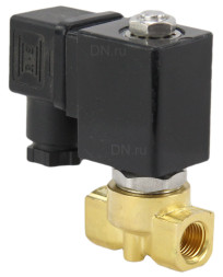Клапан электромагнитный VS700-PT-NC-220VAC 1/2″ Ду15 Ру10 соленоидный двухходовой, корпус - латунь, уплотнение - PTFE, присоединение - внутренняя резьба, прямого действия, нормально закрытый, с нулевым перепадом давления, катушка - 220В