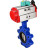 Затвор дисковый поворотный WBV1616E-2W-Fb-H Ду150 Ру16 LUG корпус - чугун QT450, диск - чугун QT450, уплотнение - EPDM, с пневмоприводом PA-DA-105 и магнитным переключателем ALS200D в Омске