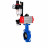 Затвор дисковый поворотный WBV3432V-2W-Fb-H Ду125 Ру16, корпус - углеродистая сталь WCB, диск - нержавеющая сталь 316L, уплотнение - VITON, с пневмоприводом PA-SA-130, пневмораспределителем 4M310-08 DC24V и БПВ AFC2000 в Омске