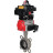 Затвор дисковый поворотный WBV3131V-2W-Fb-H Ду50 Ру16, корпус - нержавеющая сталь 304, диск - нержавеющая сталь 304, уплотнение - VITON, с пневмоприводом PA-DA-065, пневмораспределителем 4M310-08 AC220V и БКВ APL-410N EX в Омске