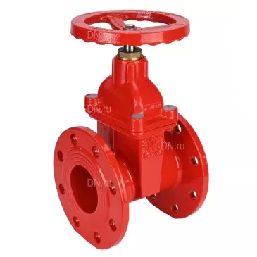 Задвижка клиновая 30ч39р (аналог МЗВГ) GVWN1414S-2W-F-S red Ду50 Ру10/16 фланцевая, корпус - чугун GGG50, уплотнение - силикон, со штурвалом и невыдвижным штоком, цвет - красный в Омске