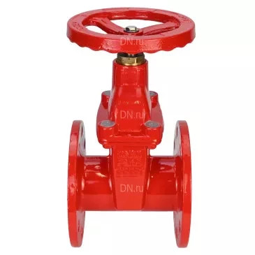 Задвижка клиновая 30ч39р (аналог МЗВГ) GVWN1414S-2W-F-S red Ду50 Ру10/16 фланцевая, корпус - чугун GGG50, уплотнение - силикон, со штурвалом и невыдвижным штоком, цвет - красный в Омске