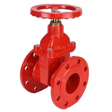 Задвижка клиновая 30ч39р (аналог МЗВГ) GVWN1414S-2W-F-S red Ду50 Ру10/16 фланцевая, корпус - чугун GGG50, уплотнение - силикон, со штурвалом и невыдвижным штоком, цвет - красный в Омске