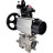 Кран шаровой BV3232P(3pc)-FP-SW-ISO-H Ду100 Ру63 полнопроходной, корпус - нержавеющая сталь SS316, под приварку, с пневмоприводом PA-DA-105-1, пневмораспределителем 4M310-08 DC24V, БКВ APL-210N, БПВ AFC2000 в Омске