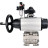 Кран шаровой BV3232P(3pc)-FP-SW-ISO-H Ду100 Ру63 полнопроходной, корпус - нержавеющая сталь SS316, под приварку, с пневмоприводом PA-DA-105-1, пневмораспределителем 4M310-08 DC24V, БКВ APL-210N, БПВ AFC2000 в Омске