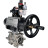 Кран шаровой BV3232P(3pc)-FP-SW-ISO-H Ду100 Ру63 полнопроходной, корпус - нержавеющая сталь SS316, под приварку, с пневмоприводом PA-DA-105-1, пневмораспределителем 4M310-08 DC24V, БКВ APL-210N, БПВ AFC2000 в Омске