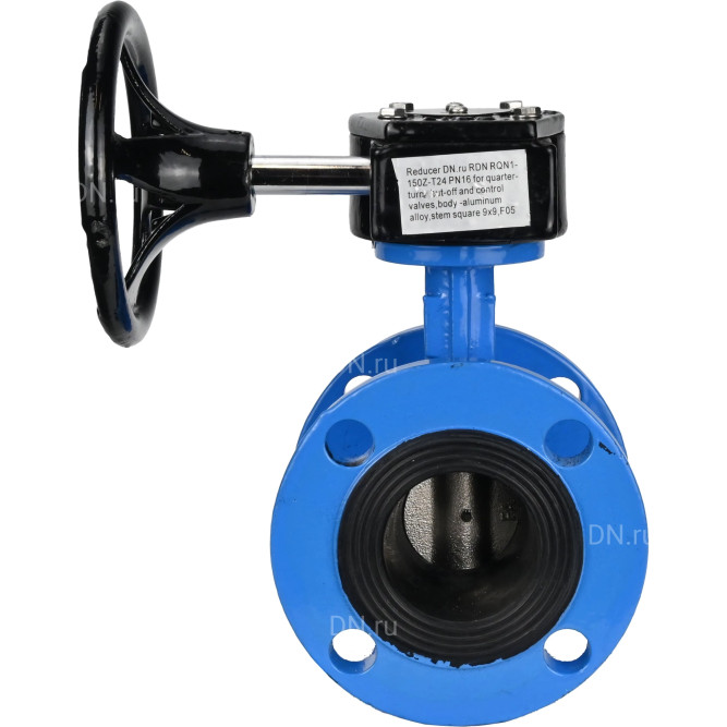Затвор дисковый поворотный WBV1313E-2W-F-H Ду50 Ру16 фланцевый, корпус - чугун GGG40, диск - чугун GGG40, уплотнение - EPDM, с редуктором RDN RQN1-150Z-T24 в Омске