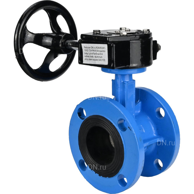 Затвор дисковый поворотный WBV1313E-2W-F-H Ду50 Ру16 фланцевый, корпус - чугун GGG40, диск - чугун GGG40, уплотнение - EPDM, с редуктором RDN RQN1-150Z-T24 в Омске