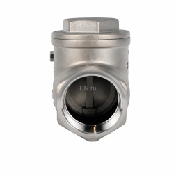 Клапан обратный VCT3131-T 1 1/2 Ду40 Ру16 ZGY резьбовой, поворотный, корпус - нержавеющая сталь CF8/AISI 304, диск - нержавеющая сталь CF8/AISI 304, уплотнение - PTFE