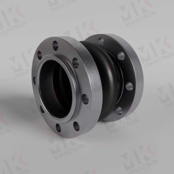 Фланцевый компенсатор Ду25 Ру16 NBR резиновый антивибрационный в Омске