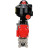 Кран шаровой BV3232P(3pc)-FP-W-ISO-H Ду50 Ру40 полнопроходной двухходовой, нержавеющая сталь SS316, под приварку, уплотнение - PTFE, с пневмоприводом PA-SA-105 и БКВ APL-510N-EX в Омске
