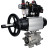 Кран шаровой BV3232P(3pc)-FP-SW-ISO-H Ду100 Ру63 полнопроходной, корпус - нержавеющая сталь SS316, под приварку, с пневмоприводом PA-DA-105-1, пневмораспределителем 4M310-08 DC24V, БКВ APL-410N EX, БПВ AFC2000 в Омске