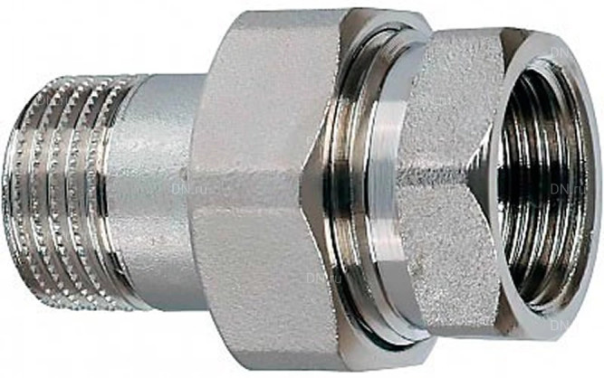 Соединение разъемное (американка) А-304-НР-ВР-PTFE 3″ Ду80 Ру20 с уплотнением под гайкой по плоскости, корпус - нержавеющая сталь AISI 304, присоединение - наружная/внутренняя резьба, тип резьбы - BSPT/BSPP в Омске