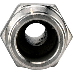 Штуцер елочка BF32-T-3/4-10 3/4″х10мм Ду20 Ру16 шланговый, корпус - нержавеющая сталь AISI 316 (CF8M), присоединение - наружная резьба/штуцер