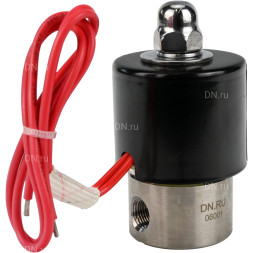 Клапан электромагнитный VS131-ET-NC-24VAC 1/4″ Ду8 Ру10 прямого действия двухходовой, корпус - сталь нержавеющая 304, присоединение - внутренняя резьба, уплотнение - EPDM, нормально-закрытый, катушка - 24 В AC