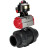 Кран шаровой BV4242E-FP-GRM-ISO Дн32 Ру10 полнопроходной, корпус - НПВХ, шар - НПВХ, уплотнение - EPDM, с пневмоприводом PA-SA-052 и БКВ APL-510N EX в Омске