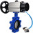 Затвор дисковый поворотный WBV1631E-2W-Fb-H Ду150 Ру16 LUG корпус - чугун QT450, диск - нержавеющая сталь 304, уплотнение - EPDM, с пневмоприводом PA-DA-105-1 и пневмораспределителем 4V320-10 AC220V в Омске