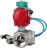 Кран шаровой BV3232P(4pc)-SP-3WL-T-ISO-H Ду25 Ру63 стандартнопроходной L-тип, внутренняя резьба, корпус - нержавеющая сталь 316, PTFE, с пневмоприводом PA-DA-052, пневмораспределителем 4V320-08 AC220V и магнитным переключателем ALS200D в Омске