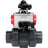 Кран шаровой BV4242E-FP-GRM-ISO Дн100 Ру10 полнопроходной, корпус - НПВХ, шар - НПВХ, уплотнение - EPDM, с пневмоприводом PA-DA-065, пневмораспределителем 4M310-08 AC220V и БКВ APL-210N в Омске