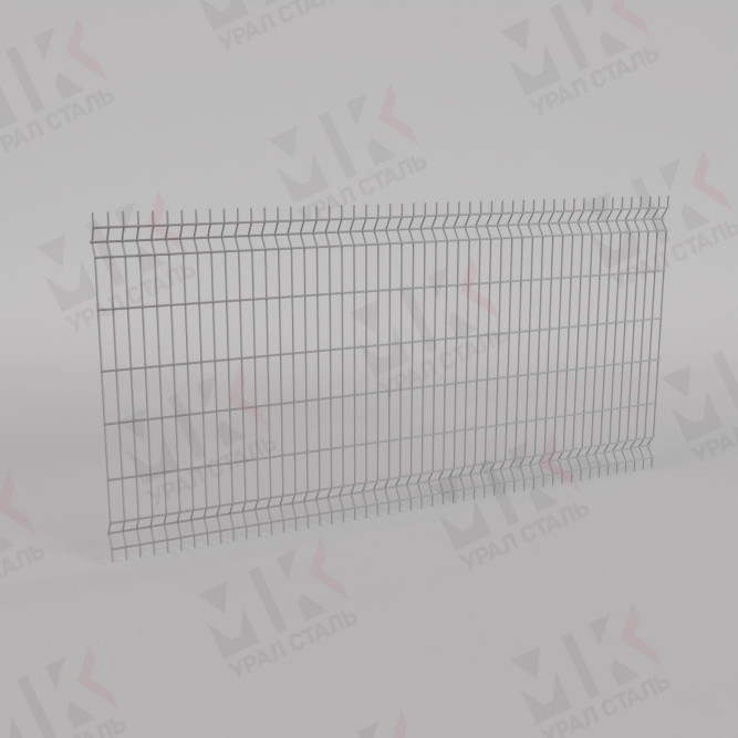 3Д забор белый (RAL 9003) 2500х3000х3 Light в Омске