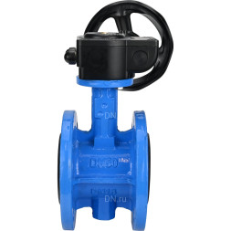 Затвор дисковый поворотный WBV1313E-2W-F-H Ду125 Ру16 фланцевый, корпус - чугун GGG40, диск - чугун GGG40, уплотнение - EPDM, с редуктором HAM RQN2-300Z-T37