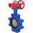 Затвор дисковый поворотный WBV1631E-2W-Fb-H Ду125 Ру16 LUG межфланцевый, корпус - чугун QT450, диск - нержавеющая сталь AISI 304, уплотнение - EPDM, с редуктором HGBF RQN1-180Z в Омске