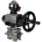 Кран шаровой BV3232P(3pc)-FP-SW-ISO-H Ду100 Ру63 полнопроходной, корпус - нержавеющая сталь SS316, под приварку, с пневмоприводом PA-DA-105-1, пневмораспределителем 4M310-08 DC24V, БКВ APL-510N EX в Омске
