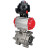 Кран шаровой BV3232P(3pc)-FP-SW-ISO-H Ду40 Ру63 полнопроходной, корпус - нержавеющая сталь SS316, под приварку, с пневмоприводом PA-DA-065, БКВ APL-510N EX в Омске
