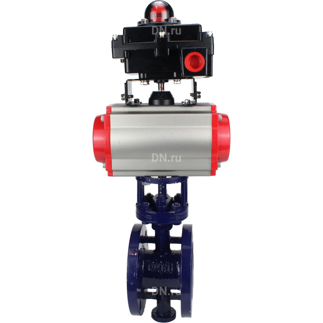 Затвор дисковый поворотный с тройным эксцентриситетом WBV3EX-3431M-1W-F-ISO Ду125 Ру25 фланцевый, корпус - углеродистая сталь WCB, диск - нержав. сталь 304, METAL, с пневмоприводом PA-DA-140, пн/распределителем 4M310-08 DC24V и БКВ APL-410N EX в Омске