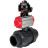 Кран шаровой BV4242E-FP-GRM-ISO Дн65 Ру10 полнопроходной, корпус - НПВХ, шар - НПВХ, уплотнение - EPDM, с пневмоприводом PA-SA-065 и БКВ APL-510N EX в Омске