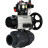 Кран шаровой BV4242E-FP-GRM-ISO Дн20 Ру10 полнопроходной, корпус - НПВХ, шар - НПВХ, уплотнение - EPDM, с пневмоприводом PA-DA-105-1, пневмораспределителем 4M310-08 AC220V, БКВ APL-510N EX и БПВ AFC2000 в Омске
