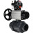 Кран шаровой BV4242E-FP-GRM-ISO Дн20 Ру10 полнопроходной, корпус - НПВХ, шар - НПВХ, уплотнение - EPDM, с пневмоприводом PA-DA-105-1, пневмораспределителем 4M310-08 AC220V, БКВ APL-510N EX и БПВ AFC2000 в Омске